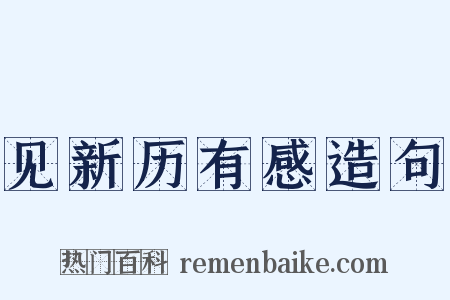 见新历有感造句是什么意思的图片